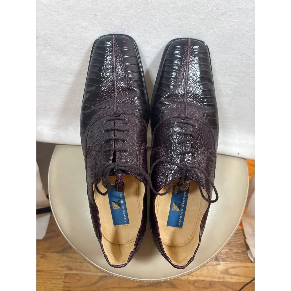Giorgio Brutini New Men Genuine Leather‎ Upper Dress Shoes size 12